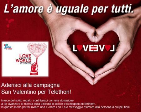 San Valentino: idee regalo Telethon