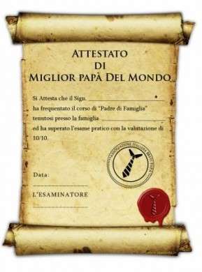 Biglietti d’auguri per la Festa del Papà