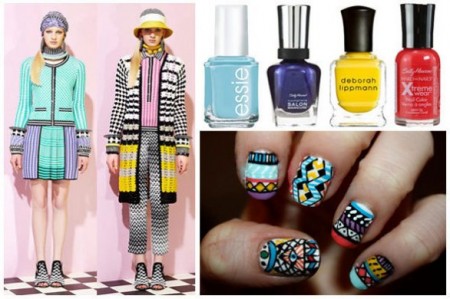 La nail art ispirata alla moda di Missoni, trendy ma complicata!