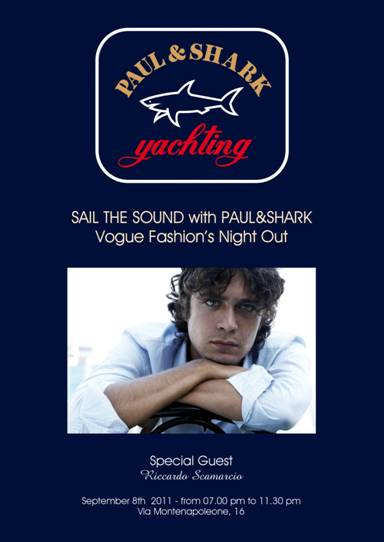 Riccardo Scamarcio guest star da Paul & Shark per la Vogue Fashion’s night out 2011!