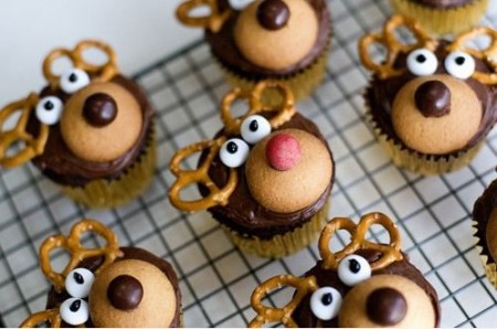 Dolci Natale 2011: muffin a forma di renne