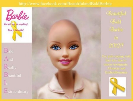 La Barbie calva per le bimbe malate di tumore