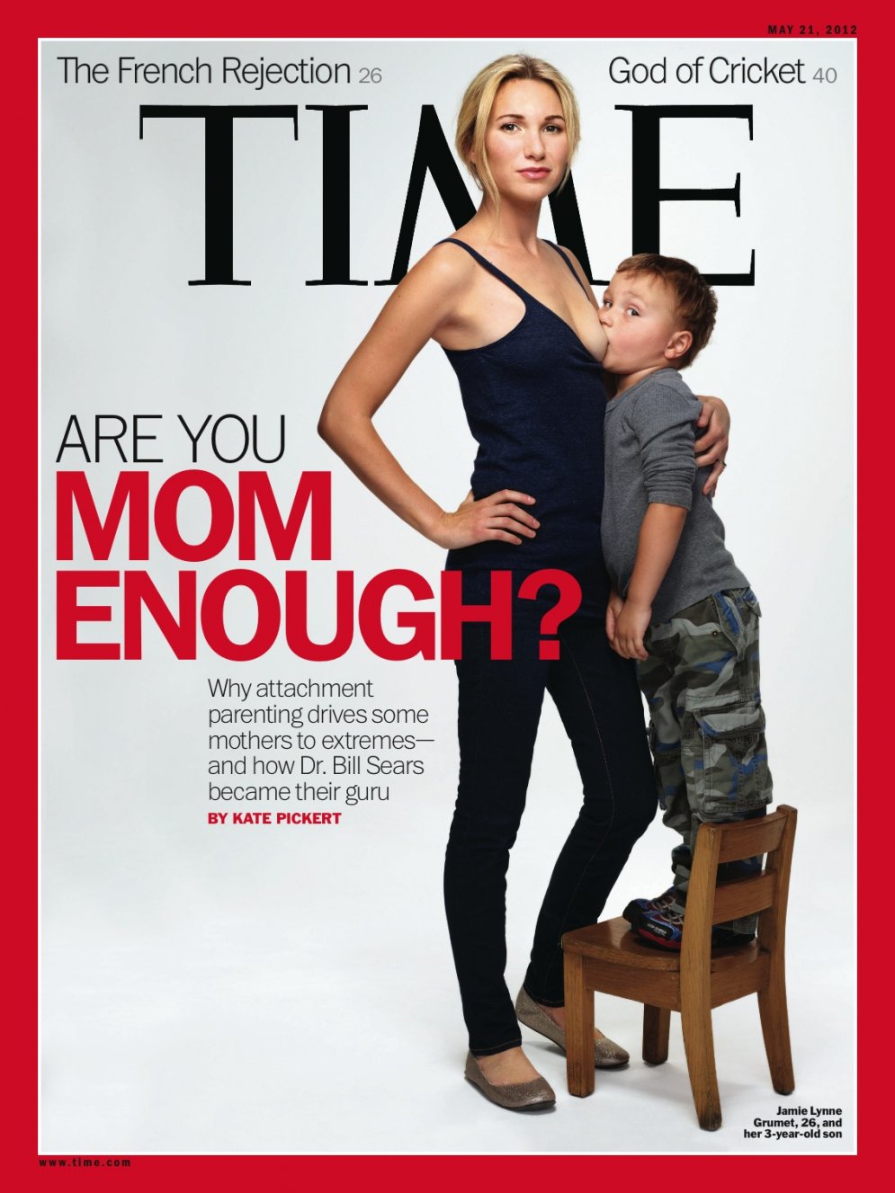 ‘Sei mamma abbastanza?’, la copertina choc di Time sull’allattamento