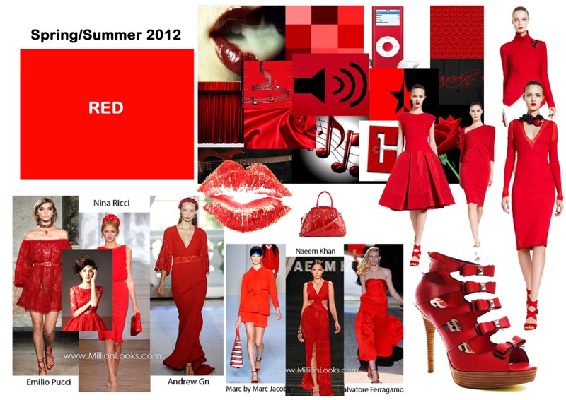 Il trend dell’estate 2012 è il rosso, abiti e accessori vermigli per tutte