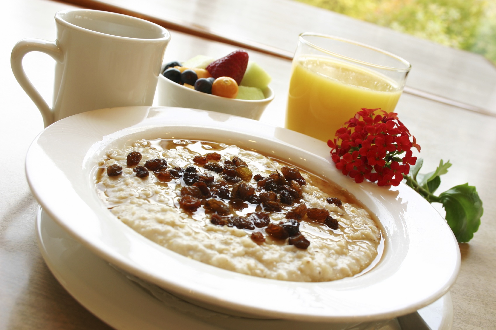 Breakfast Series Oatmeal with raisins