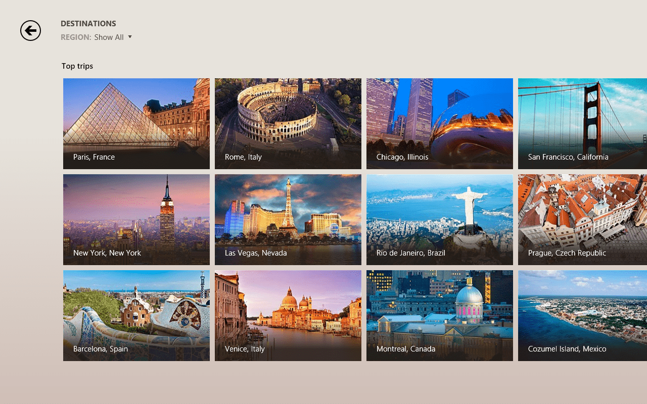 Bing Viaggi, con Windows 8 le tue vacanze a portata di mouse