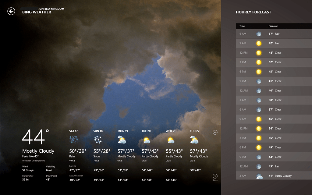 Windows 8, partire sicuri grazie alle mappe e alle previsioni meteo