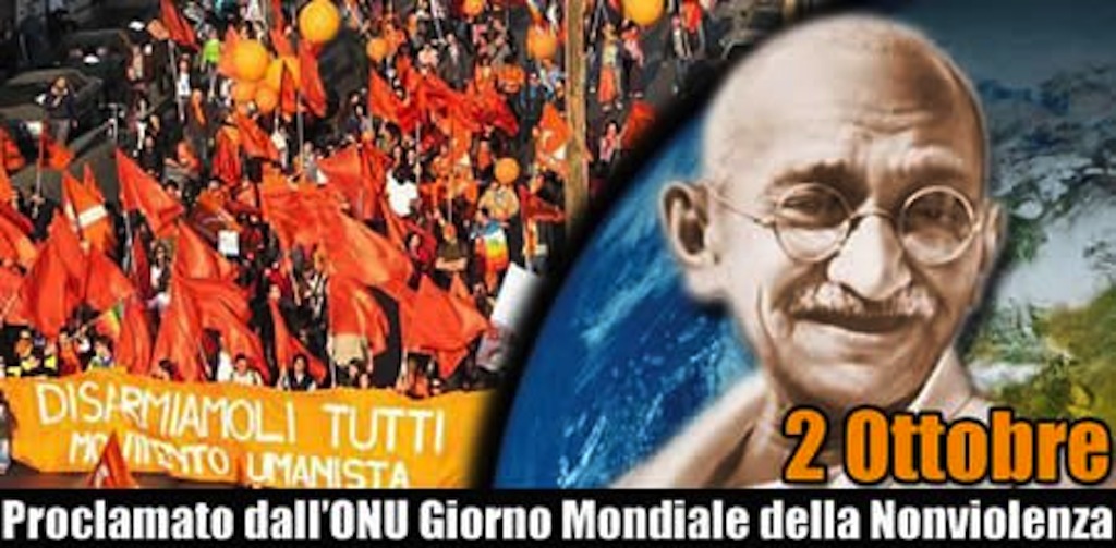 Giornata della Non-Violenza in onore di Gandhi