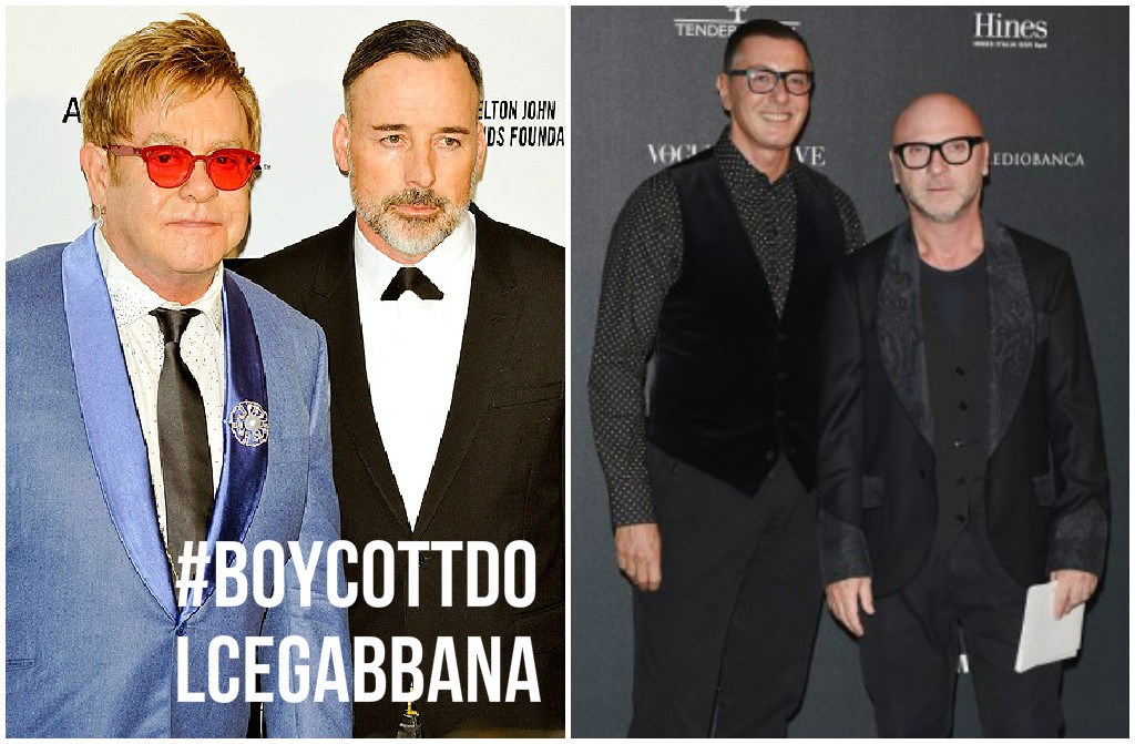 Elton John contro Dolce e Gabbana per difendere i genitori gay