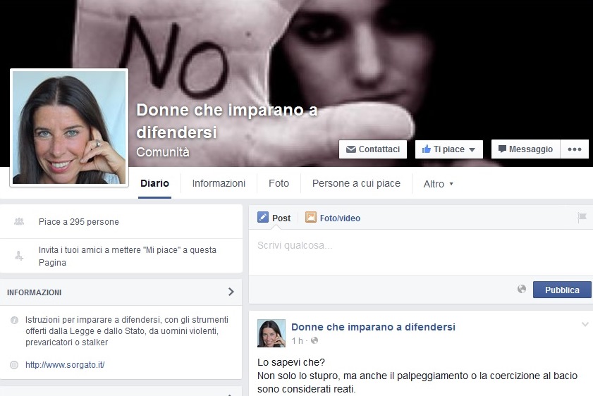 Donne che imparano a difendersi, una pagina Facebook contro la violenza sulle donne