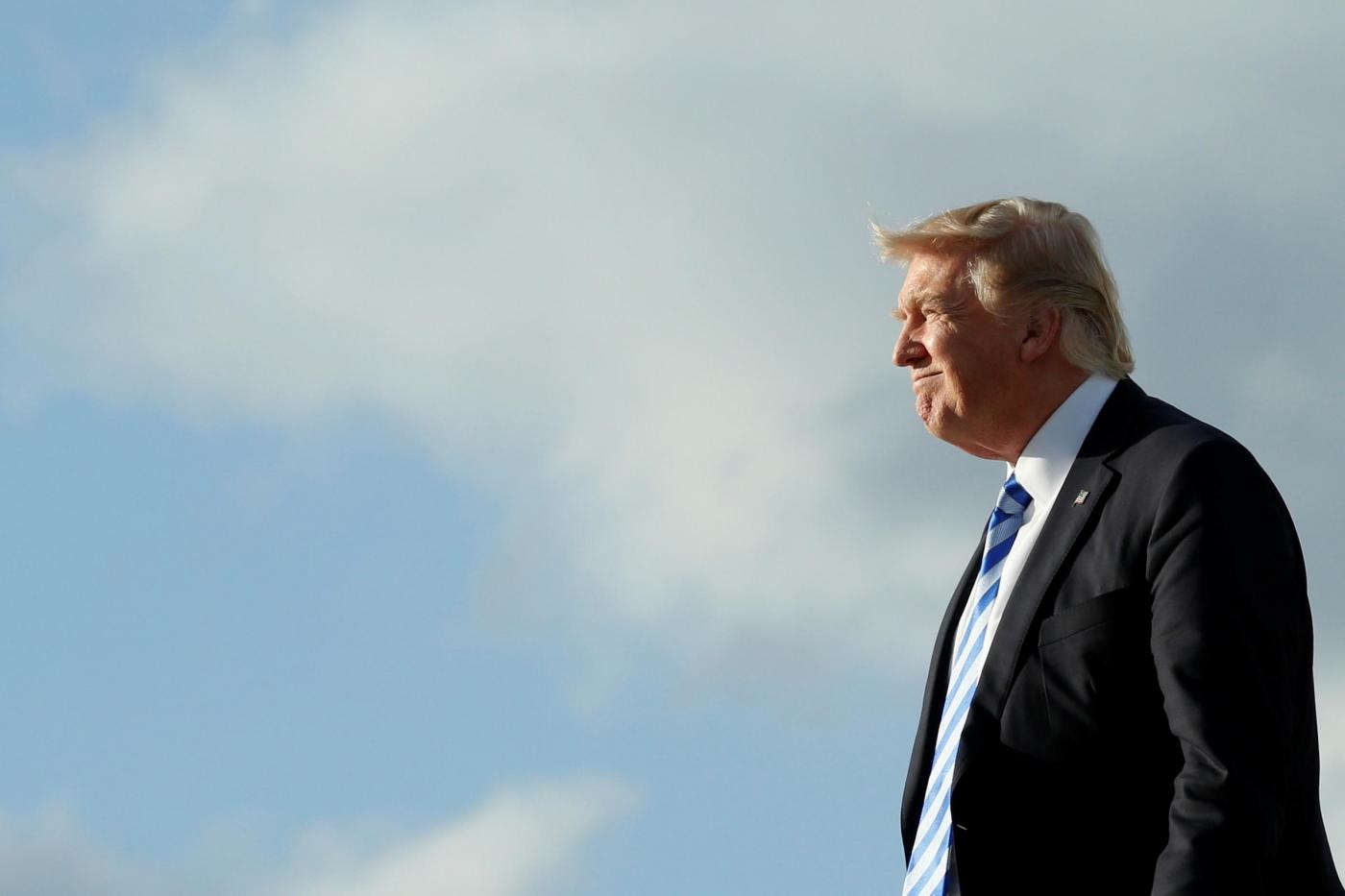 Usa, Donald Trump arriva a Palm Beach in Florida
