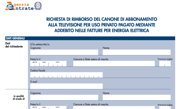 canone rai esenzione