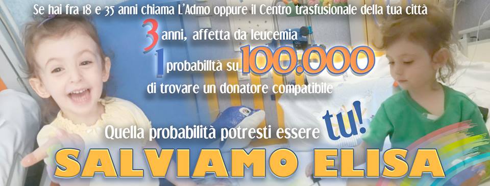 #salviamoElisa, trovati potenziali donatori di midollo per la sua leucemia