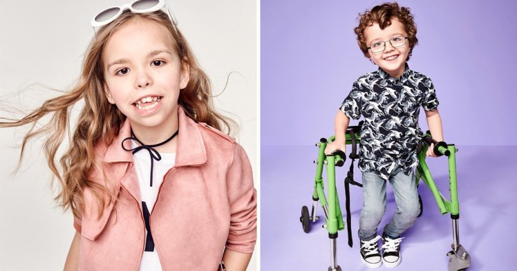 River Island lancia una campagna pubblicitaria con bambini disabili