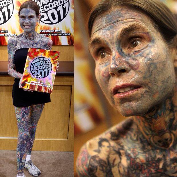 donna piu tatuata del mondo