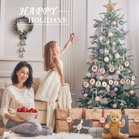 Decorazioni albero di Natale in legno