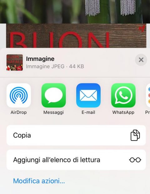 Tutorial per mandare le immagini via WhatsApp