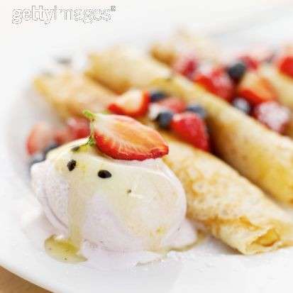 Ricette dolci: crepes con il gelato