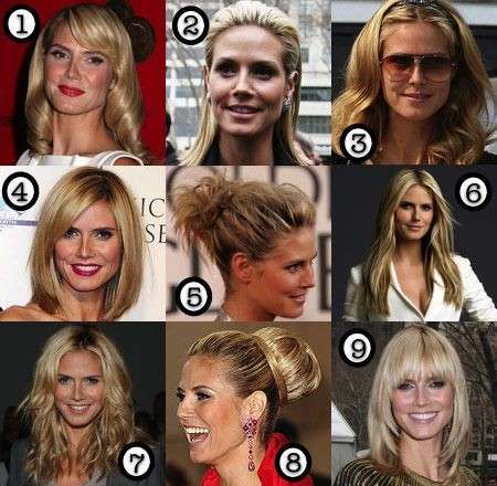 Star look: tutte le pettinature di Heidi Klum