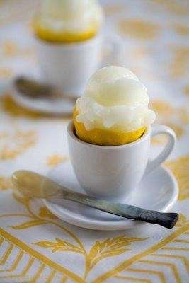 Sorbetto al limone, finto gelato per diabetici