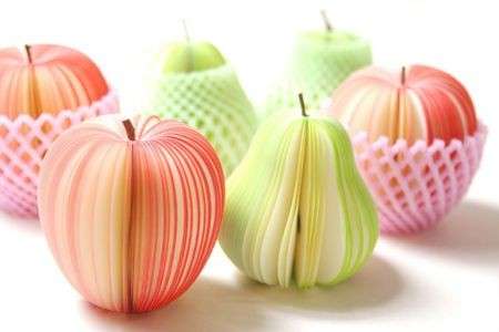 Block notes a forma di frutta