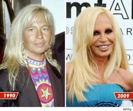 Donatella Versace: ieri e oggi