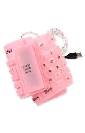 Hi tech per ragazze: la tastiera flessibile rosa