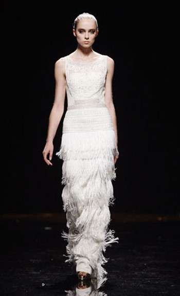 abito da sposa rosa clara