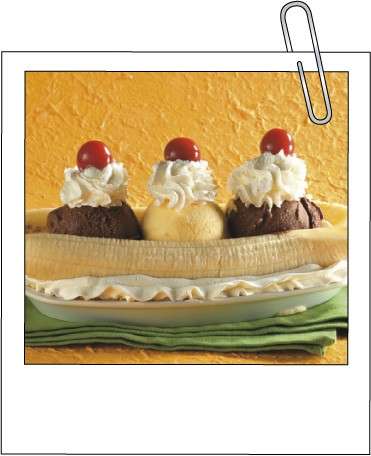 Ricette dolci: banana split al gelato