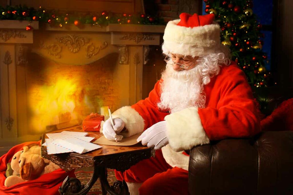 babbo natale scrive lettera