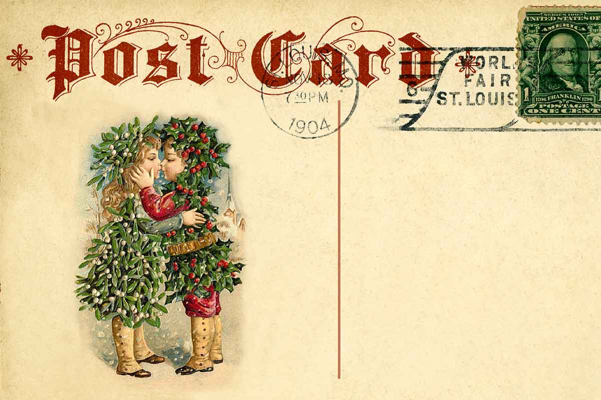 cartolina di natale vintage