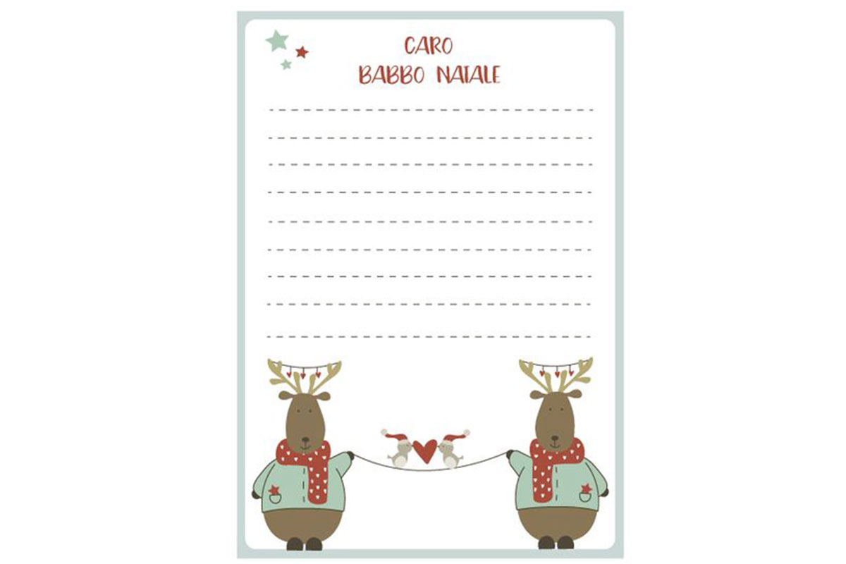 Lettera di Natale per Babbo Natale da stampare gratis| Pourfemme