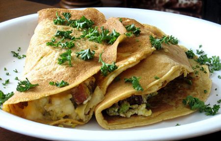 Ricette San Valentino light: crepes di riso con ricotta e zucca