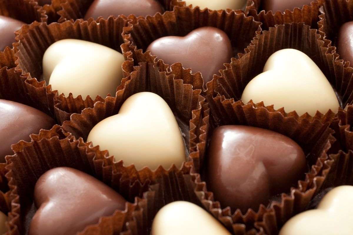 cuoricini al cioccolato all'interno dei pirottini