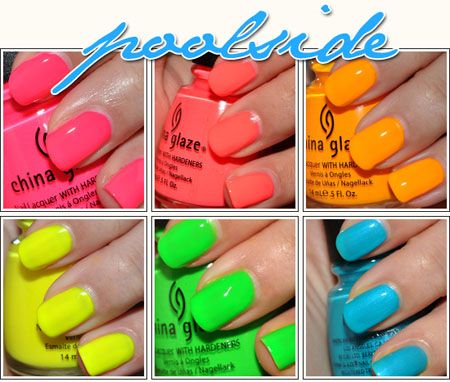 Smalti: la fluorescente Poolside di China Glaze