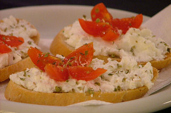 Ricette light: crostini con ricotta