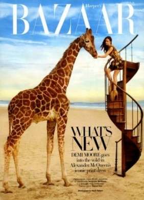 Demi Moore come Alice per Harper’s Bazaar