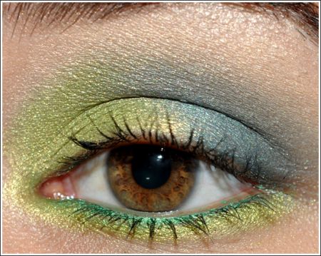 Make up: trucco occhi giallo e blu