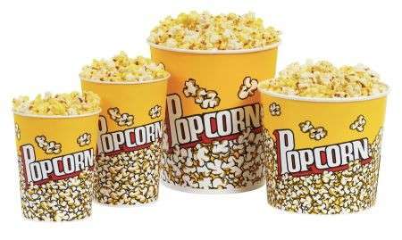 Vietati i mega popcorn nei cinema