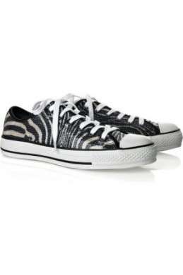 Scarpe Converse: le All Star zebrate con paillettes