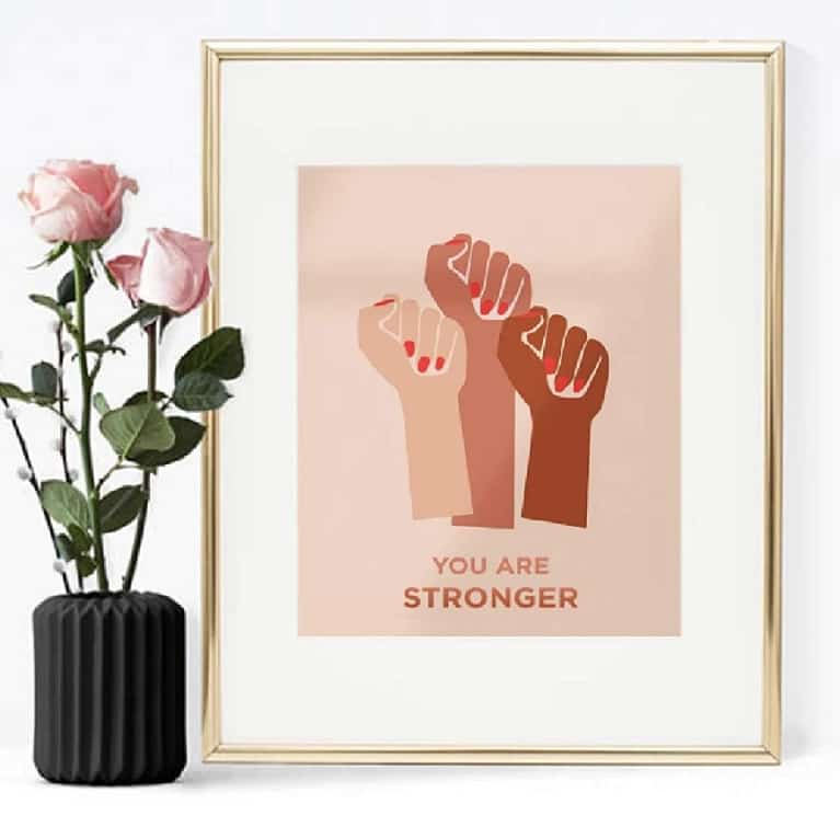 stampa su tela girl power