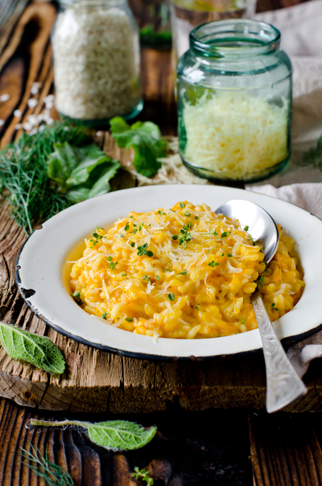 Cucina: ricetta del risotto con crema di carote