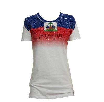 Patrizia Pepe, le t-shirt T Flag per Haiti