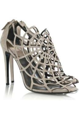 Scarpe Roberto Cavalli Spider web suede sandals