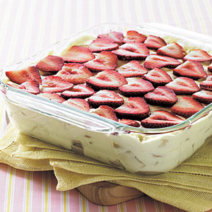 tiramisu con fragole banane