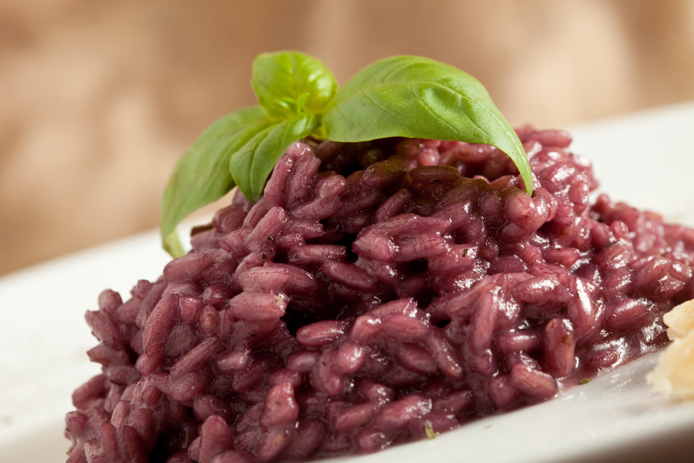 Cucina: ricetta risotto al vino rosso con guanciale