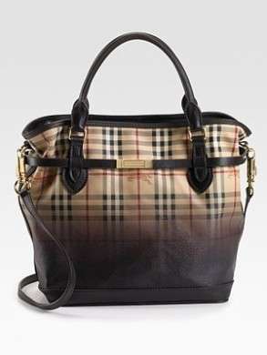 Borse Burberry, tote con stampa check degradè