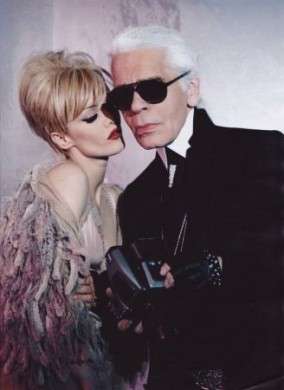 Karl Lagerfeld e Vanessa Paradis per la factory di Andy Warhol