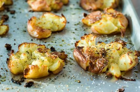 Ricette Light: patate al forno “schiacciate”