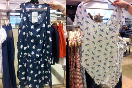 Zara abbigliamento: le stampe con gattini e rondini